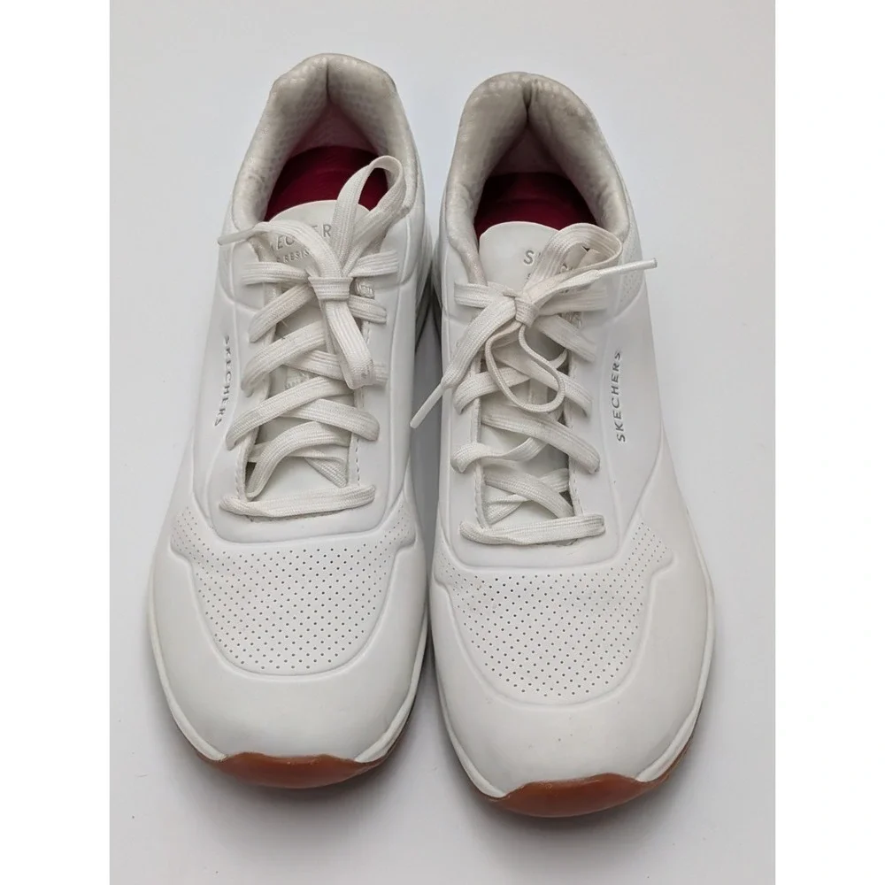 Mens Skechers Work‎ Trainers White Slip Resistant Relaxed Fit Shoes Size 11